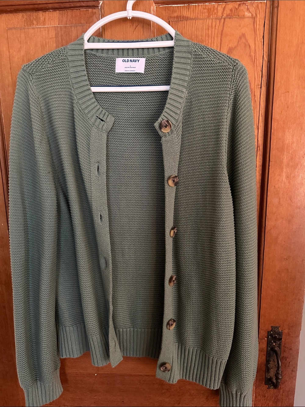 Old Navy Women’s Olive Button-Up Knit Cardigan